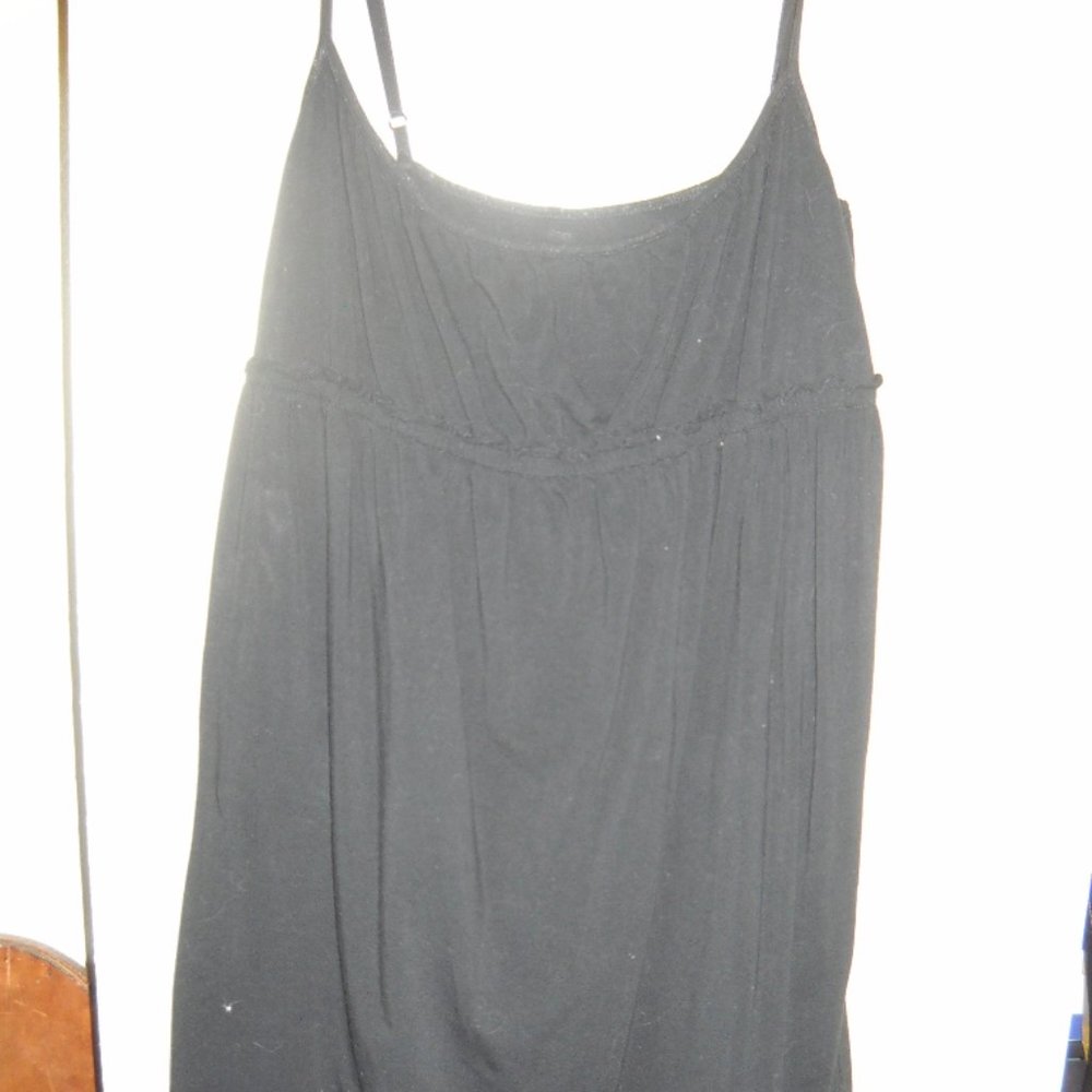 Black spaghetti strap dress